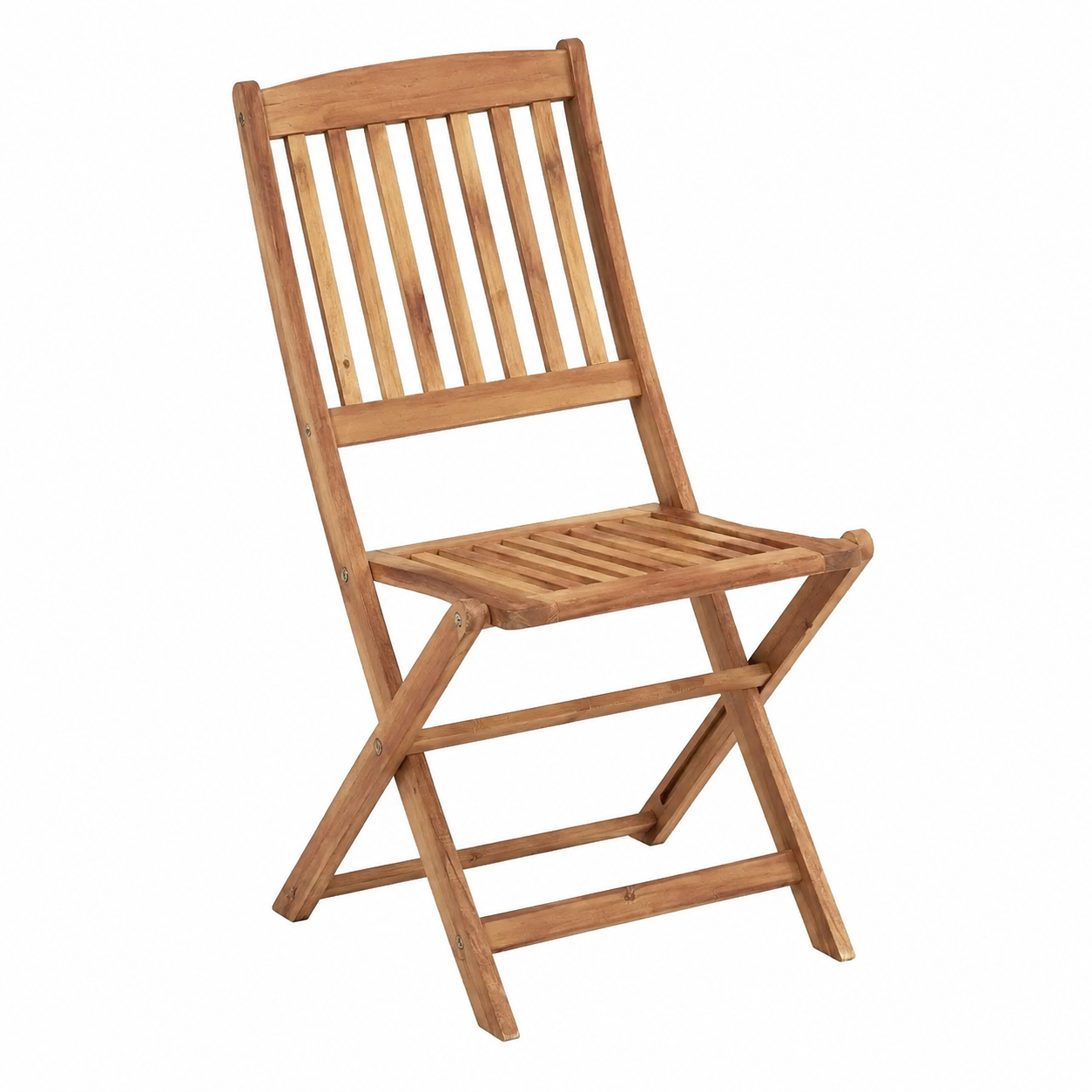 Ensemble de 6 chaises de jardin pliables avec coussins en bois d'acacia