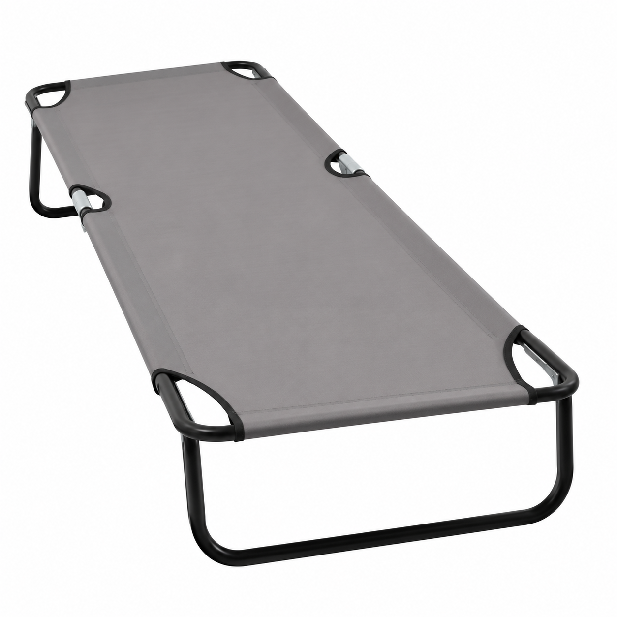 Chaise longue pliante moderne couleur acier
