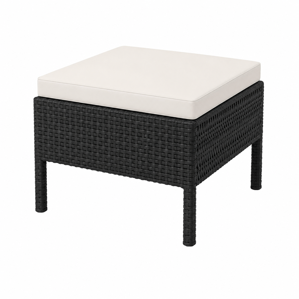 Ensemble de mobilier de jardin 6 pièces avec coussins en résine tressée