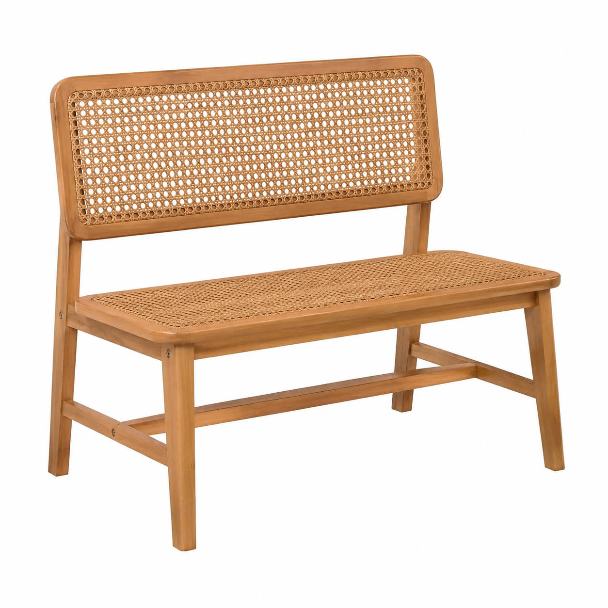 Ensemble de meubles d'extérieur 4 pièces avec coussins crème