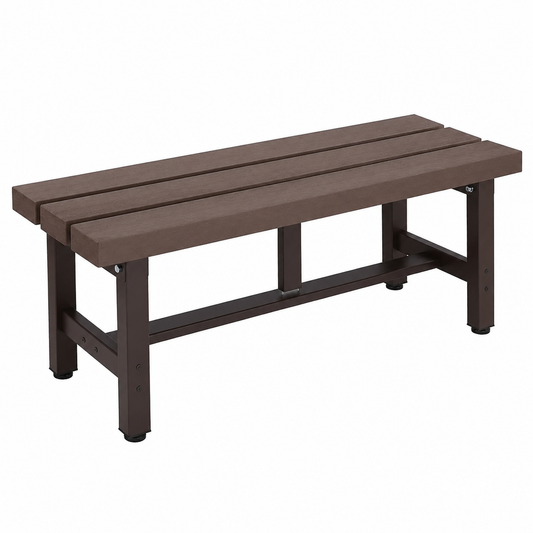 Banc extérieur en aluminium moderne