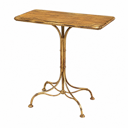 Table de Jardin en Fonte Blanche Antique - Table Polyvalente 70x70x76cm