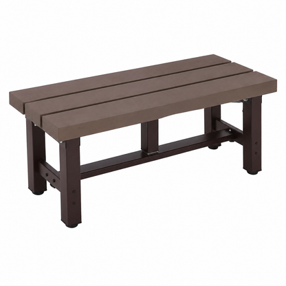 Banc extérieur en aluminium moderne