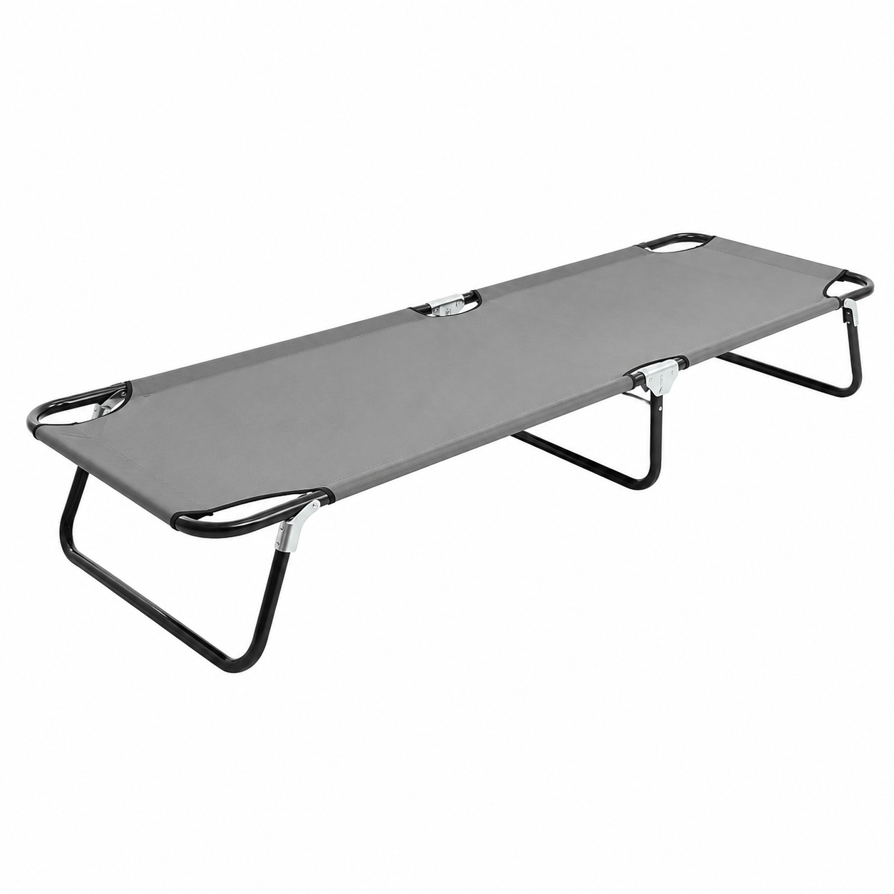 Chaise longue pliante moderne couleur acier
