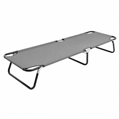 Chaise longue pliante moderne couleur acier