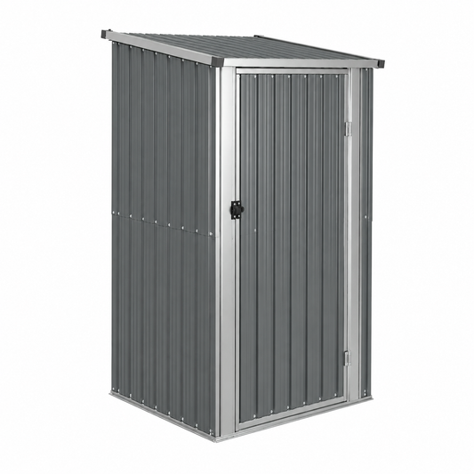 Cabane de jardin en bois gris 120x100x210 cm