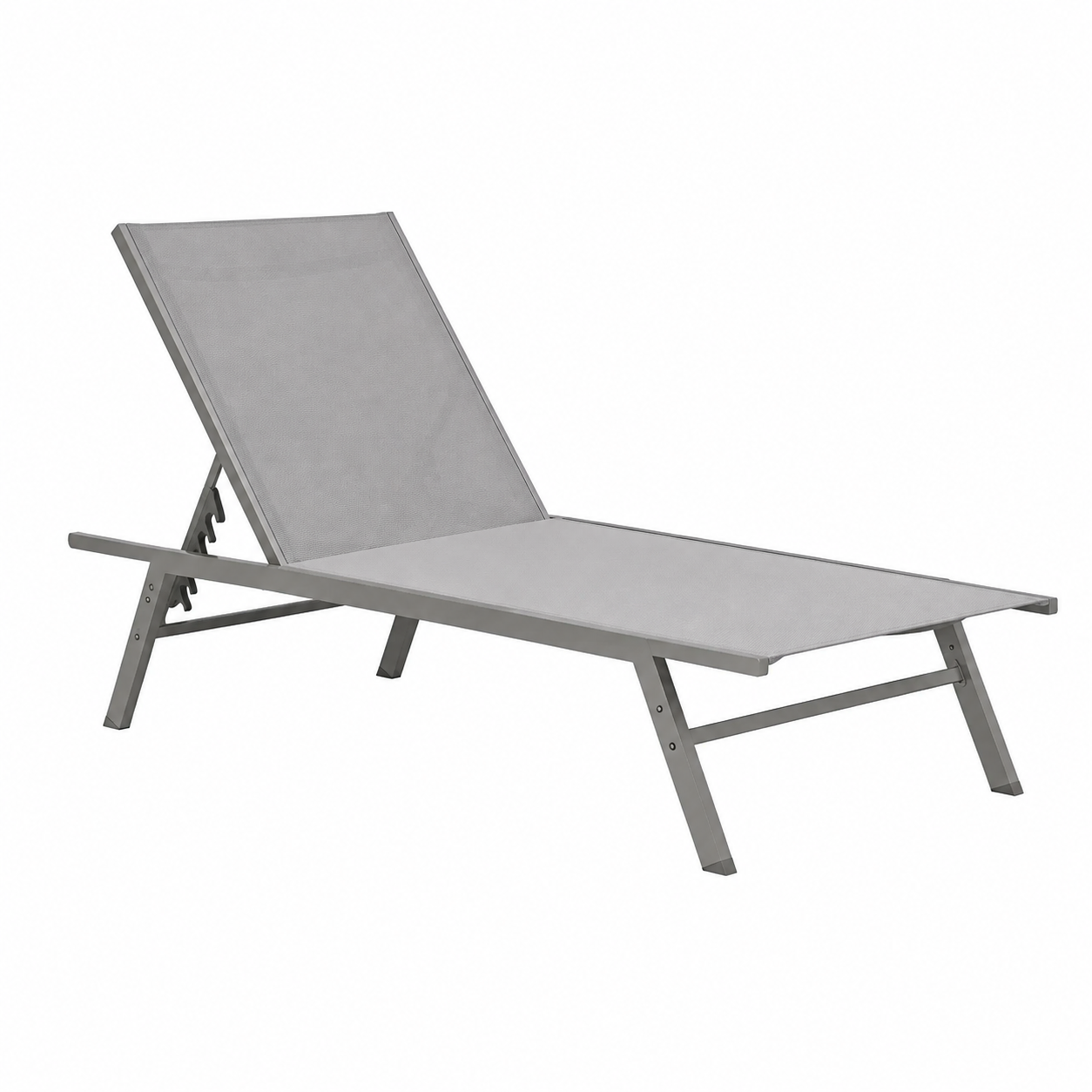 Ensemble Transat Inclinable avec Table Noir