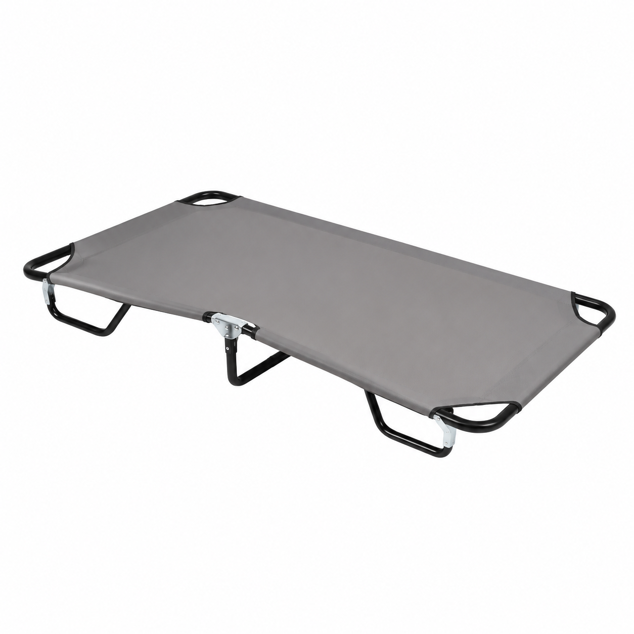 Chaise longue pliante moderne couleur acier
