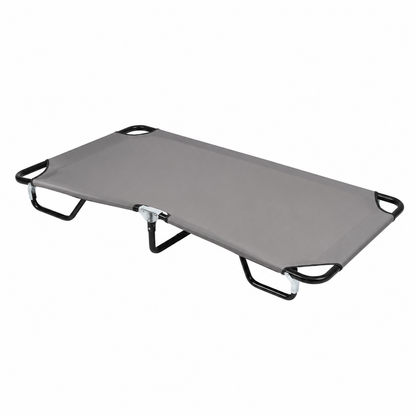 Chaise longue pliante moderne couleur acier