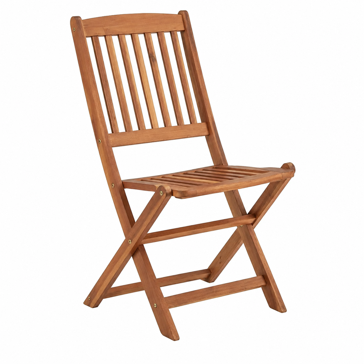 Ensemble de 6 chaises de jardin pliables avec coussins en bois d'acacia