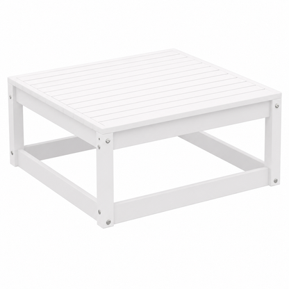 Ensemble de 2 canapés de jardin avec coussins en bois blanc
