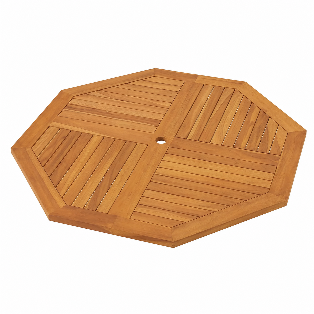 Table carrée de jardin en bois de teck 110x110x75 cm
