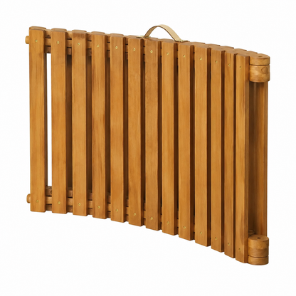 Chaise longue de jardin avec coussin en bois d'acacia