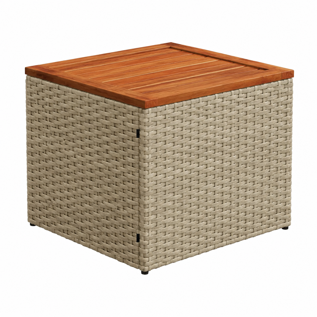 Ensemble de mobilier d'extérieur 13 pièces en résine tressée beige