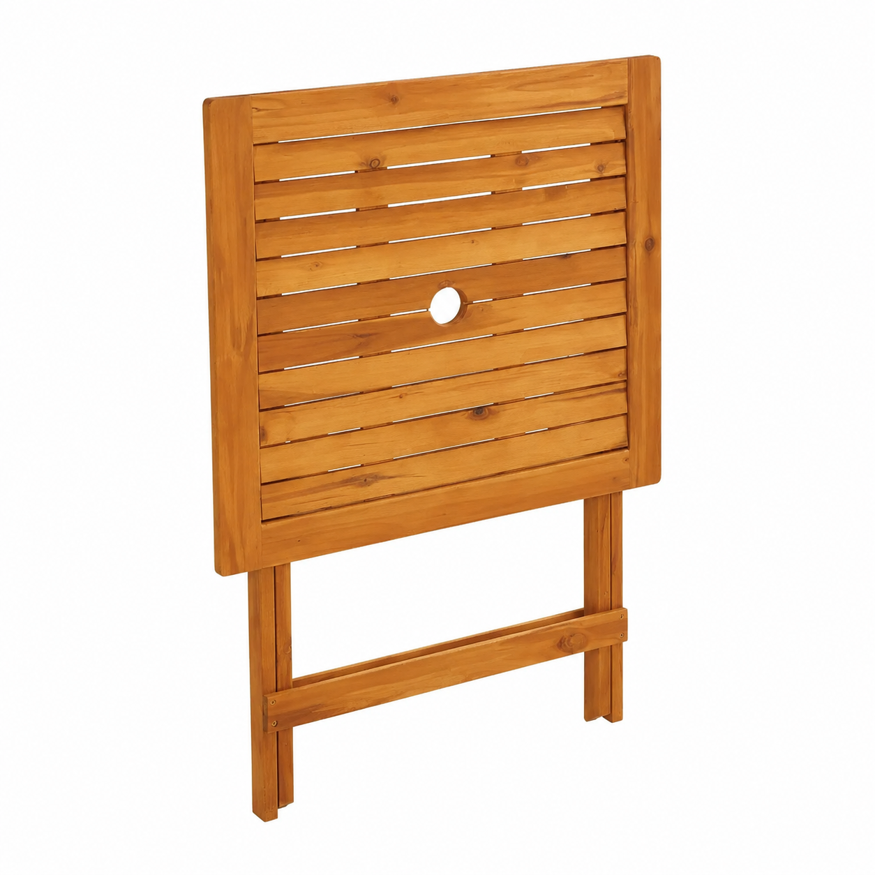 Table de jardin pliante carrée en bois