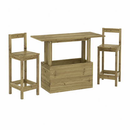 Table extérieure en bois de pin imprégné