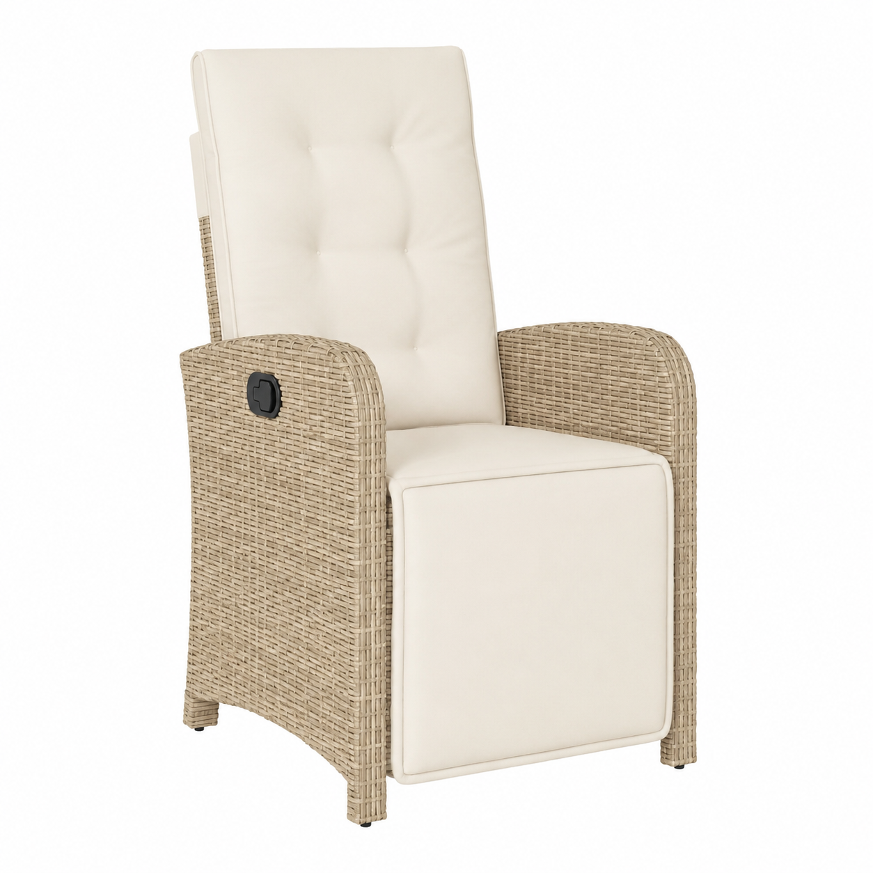 Ensemble de 2 chaises de jardin inclinables avec repose-pied