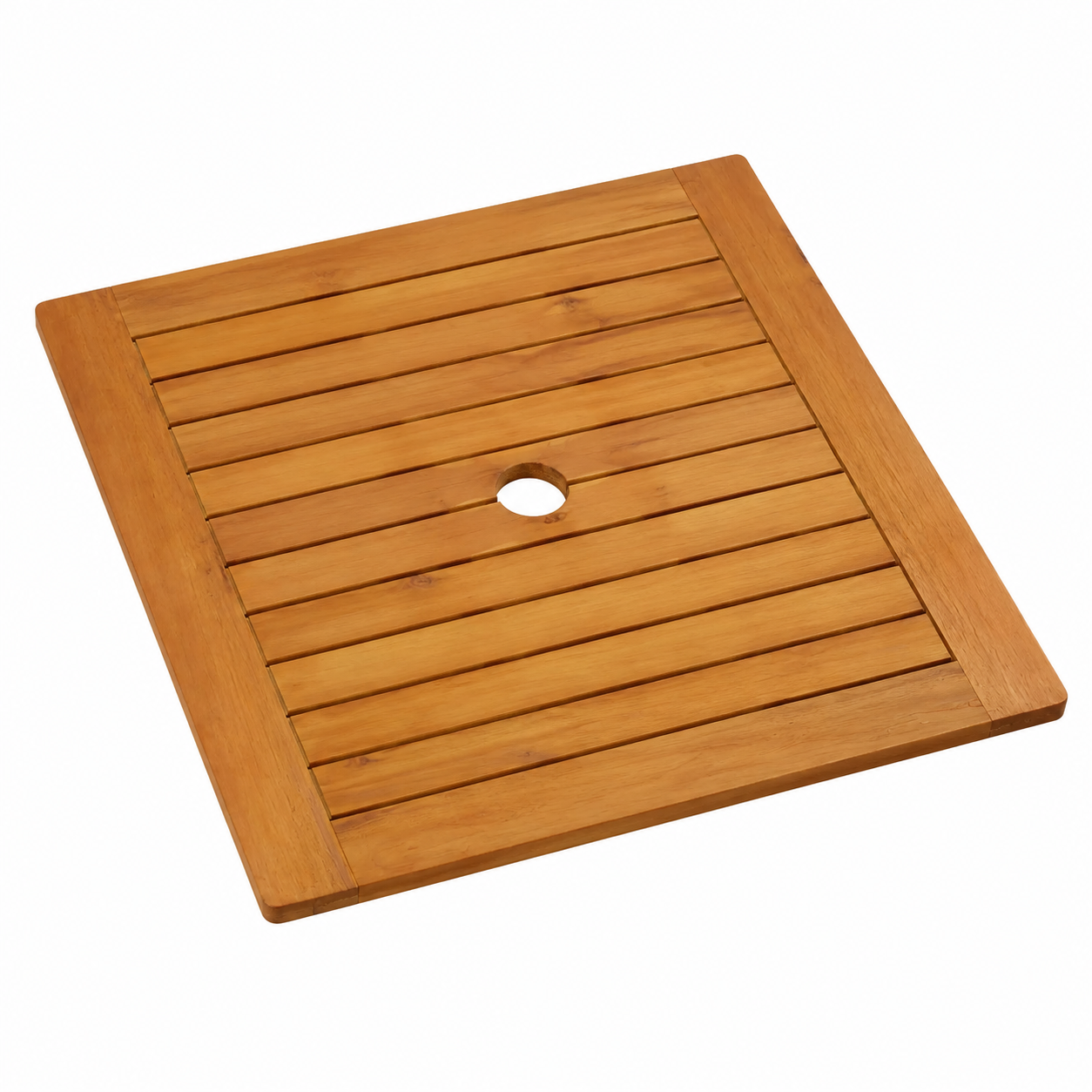 Table de jardin pliante carrée en bois