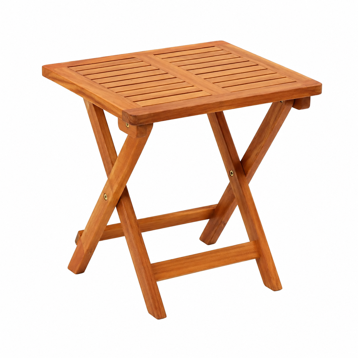 Ensemble de chaise longue et table de jardin avec coussin en bois d'acacia