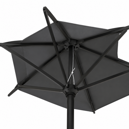 Grand parasol de jardin anthracite 300 cm