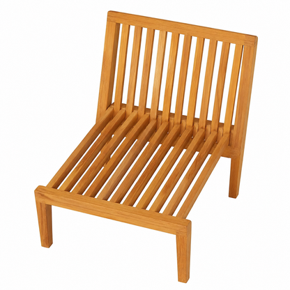 Lot de 8 chaises de jardin gris en teck